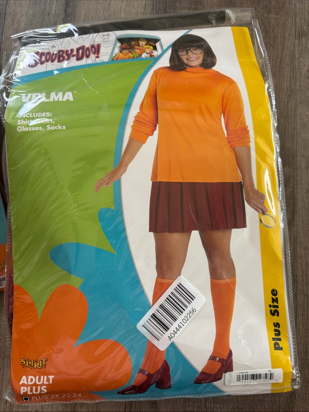 Spirit Velma Costume - Orange Top & Brown Skirt - Picture 2 of 8